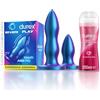 Durex Set Plug Anale, Sex Toy Unisex per Donna e Uomo, Morbido e Flessibile in Silicone, Pensato per Adattarsi al Tuo Corpo + Durex Massage 2 in 1 Guaranà, Lubrificante Sessuale Intimo, 200 ml