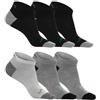 GSA 8181006-50 Calzini dal taglio basso/confezione da 10 Calzini Uomo Black/White/Gray Taglia 35-38