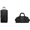 EASTPAK TRANVERZ M Valigia, 27 L - Black (Nero) & STAND + Borsone, 27 L - Black (Nero)
