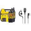 Midland C1180.01 XT70 Adventure, Radio Dual Band Ricetrasmittente Professionale Walkie Talkie & Microfono, MA21-L PRO con cavo spiralato, Mono Auricolare