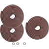 HIMRY 15M Protezione Bordi L-Forma Protezioni Antispigolo in Schiuma Sicurezza dei Vostri Bambini, Striscia Paraspigolo Spigolo, Extra Spesso Bordi Protezione, 3x5m, Marrone KXD7000 Brown
