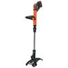 BLACK+DECKER,TAGLIABORDI POWER COMMAND 18 V - 2.0 AH, TAGLIO 28 CM, VELOCITA' REGOLABILE, FILO SINGOLO 1.5 MM, DOPPIA IMPUGNATURA ,RUOTA PER BORDATURA . STC1820EPC-QW