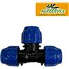 TEE RACCORDO A COMPRESSIONE 90° T RACCORDI PN16 PER TUBO IRRIGAZIONE