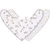 LÄSSIG Bavaglino sciarpa triangolare 2 pezzi. Bottone a pressione reversibile in cotone biologico/Baby Bandana Tiny Farmer Sheep
