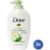 Dove 3x Dove Go Fresh Beauty Cream Hand Wash 250 Ml Sapone Liquido