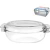 Pyrex Casseruola ovale con coperchio Vetro temperato Trasparente 1 pz 4,5 L, 385 mm,