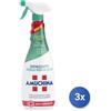 Amuchina 3x Amuchina Sgrassatore Trigger 750 Ml. Igienizzante Verd
