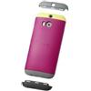 HTC CUSTODIA FACEPLATE DOUBLE DIP ORIGINALE HTC HC C940 per HTC ONE 2 M8 ROSA GIALLA