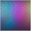 Lotti Tenda luminosa Natale Bianco 125 luci - LED RGB (4 + 4 mt) 30 Giochi di