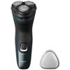 Philips Rasoio barba 3000X SERIES PowerCut Ricaricabile Verde foresta scuro