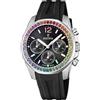 Festina Orologio Donna Cronografo FESTINA F20610/3 in Silicone conn Ghiera Rainbow