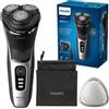 Philips RASOIO ELETTRICO BARBA UOMO PHILIPS S3241/12 SERIES 3000 RICARICABILE 3 LAME
