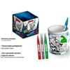 Mc Group AVENGERS Porta Penne Tazza Marvel da colorare Colori Supereroi Eroi Hulk Iron