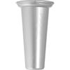 Home Vaso Cimitero per loculo Argento Plastica N.3 18,5 x 10,5 diametro foro Grigio