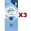 Glade 3 PZ GLADE MICROSPRAY TOUCH & FRESH SENSUAL PURE CLEAN LINEN RICARICA