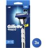 Gillette 3x Gillette Rasoio Mach3 Turbo