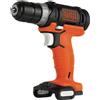 BLACK+DECKER Trapano Elettrico Avvitatore 12V senza a batteria e caricabatteria Black Decker