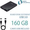 varie HDD HARD DISK ESTERNO 160 GB 2,5" USB 3.0 AISENS PER VIDEO MUSICA FOTO DATI