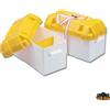 trem 1 CONTENITORE PORTA BATTERIA KANGURO bianco / giallo 120Ah CASSETTA