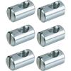cyclingcolors 6x Barile M6 x 20mm x 12mm Acciaio con filetto eccentrico Croce Tasselli dadi Mobili Letti Culla Sedie