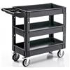 VEVOR Carrello Multiuso Carrello a Mano 3 Ripiani Carico max. 249kg con Ruote