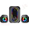 aglow.it Casse Bluetooth Rgb 2.1 Altoparlante computer con subwoofer 2.1 alimentato USB