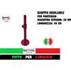 BASETTA REGOLABILE A VITE PER PONTEGGIO BASE LUNGH. 50 CM PIEDE SUPPORTO