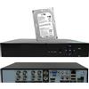 RVT 8 Canali DVR XVR universale ibrido 5 MPX 5 in 1 CLOUD P2P HDD 1 TERA incluso
