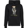Polo Ralph Lauren Felpa Uomo Nera Con Cappuccio Nera Lunar New Year Polo Bear Ho