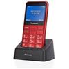 Panasonic Cellulare 2G Gprs SENIOR Red KX TU155EXRN