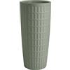 Veca VASO FIORIERA tondo resina ALTO 85 CM VARI COLORI cache-pot TYLE d.38 FOTO REALE