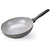 Moneta Wok Alluminio antiaderente 1 manico (28cm) MELODIA FINEGRES Grigio