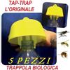 TAP-TRAP Set 5 tappi trappola biotrappole TAP TRAP GIALLI CALABRONI VESPE MOSCHE