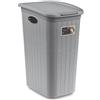 Stefanplast Porta biancheria Plastica (36Lt) ELEGANCE Grigio pietra 30512