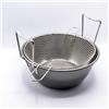 Professional Cooking Ilsa Friggitrice in ferro spazzolato con cestello rete metallica professionale