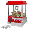 Mikamax - Candy Grabber - Gioco arcade - Macchina dei dolci per la casa - macchina artiglio - Mini Fair Game Machine - Rosso - Macchina per caramelle con braccio di presa