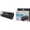 Cardo PACKTALK Edge Sistema di Comunicazione Bluetooth per Moto Citofono con Cuffia & SPAU0010 Audio Set da 45 mm per Motociclette, Compatibile con La Maggior Parte dei Communicator da Casco, Nero