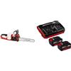 Einhell Motosega a Catena a Batteria Ge-Lc 36/35 Li-Solo Power X-Change, Li-Ion, 36 V & Originale Einhell Starter kit 2 batterie da 4,0 Ah e Twincharger Power X-Change
