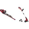Einhell Ge-Eh 6560 Tagliasiepi Elettrico 220-240 V, 650 W, Rosso & GC-ET 4530 Set Tagliabordi Elettrico 230 V, 450 W, Taglio 30 Cm, Rosso