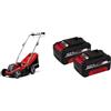 Einhell GE-CM 18/33 Li - Kit (1x4,0Ah) Tagliaerba a batteria Power X-Change & Originale PXC Twin Pack 4,0 Ah Batterie, 18 V, Per tutti i dispositivi Power X-Change