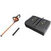 Worx WG284E.9 Tagliasiepi Tosasiepi Elettrico da Giardino a Batteria 40V, Diametro Taglio 27 mm - Solo Corpo macchina & WA3883 caricatore 20V doppio rapido da 2Ah + 2Ah -100W