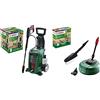 Bosch Home and Garden 06008A7C00 UniversalAquatak Idropulitrice, 1900 W, 135 bar & Bosch Idropulitrice Home and Car Kit di pulizia, con spazzola per patio, spazzola pulente e bocchetta a 90 gradi