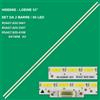 PER LOEWE KIT 2 BARRE STRIP 80 LED TV HISENSE HE550HUD-B31 RSAG7.820.5597 LOEWE