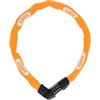 ABUS Lucchetto a catena Tresor 1385 - combinazione in acciaio temprato Catena quadrata robusta da 7 mm Livello di sicurezza 110 cm Arancio