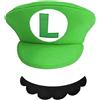 Un Cappello Luigi Bros Verde Cosplay Super Mario Bros Misura Bambino