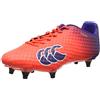 Canterbury Speed Elite 6 Stud Scarpe da Rugby Uomo, Rosso (X20 Firecracker), 47 EU