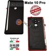 BACK COVER SCOCCA POSTERIORE COPRI BATTERIA X HUAWEI MATE 10 PRO VETRO BLA-L09