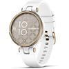 Garmin Lily Sport Smartwatch Piccolo ed Elegante, 34 mm, Monitoraggio 24/7, App Fitness e Sport, Cream Gold & White (Ricondizionato)