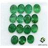 SBI Gems Smeraldo Naturale Taglio Ovale 5x4 MM Lotto 15 Pezzi 4.68 K Non Trattato Sfuso