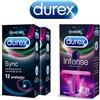 DUREX Bundle, 2x12 Preservativi Sync + 1 Intense orgasmic gel